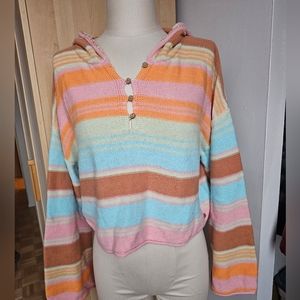 Roxy Surf - Striped Pastel Hooded Sweater